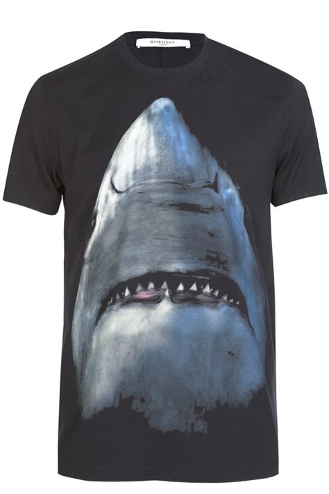 givenchy shark t shirt free shipping|givenchy t shirt shark.